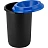 Контейнер для мусора Idea Эко 50 л пластик чёрный/синий (59x42x42 см) Фото 1