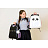 Ранец Комус Класс (№1 School) Kitty Black анатомический черный экокожа с двумя отделениями Фото 20