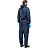 Комбинезон многоразовый с капюшоном Jeta Safety JPC75b синий 55 г/кв.м (размер L) Фото 4