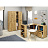 Шкаф полузакрытый Homeoffice (дуб натуральный, 644x416x1746 мм) Фото 0