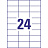 Этикетки самоклеящиеся Avery Zweckform (L4718-20) 70x37 мм 24 штуки на листе белые (20 листов в упаковке) Фото 0