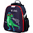 Ранец №1 School Basic Dino Style анатомический синий с двумя отделениями Фото 0