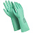 Перчатки КЩС латексные Manipula Контакт L-F-02/CG-945 с хлопковым напылением зеленые (размер 8-8.5, M) Фото 0