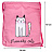 Мешок для сменной обуви Комус Класс Friendly cats 360x470 мм розовый с 1 отделением Фото 6