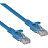 Патч-корд витая пара ExeGate UTP-RJ45-RJ45-5e-0,3M-BL 5e 0,3 м Фото 0
