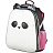 Ранец Комус Класс (№1 School) Panda анатомический черный экокожа, пайетки двусторонние с двумя отделениями Фото 1