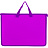 Папка-портфель пластиковая Attache Neon А4+ розовая (34x4х24.5 см, 1 отделение)
