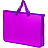 Папка-портфель пластиковая Attache Neon А4+ розовая (34x4х24.5 см, 1 отделение) Фото 0