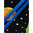 Мешок для сменной обуви Комус Класс (№1 School) Space time 360x470 мм черный с 1 отделением Фото 4