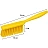 Щётка FBK жёсткая 275x20 мм жёлтая Фото 0
