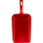 Совок ручной FBK 160x360 мм пластиковый красный Фото 1