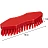 Щётка FBK жёсткая 180x60 мм красная Фото 0