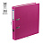 Папка-регистратор OfficeSpace, 50мм, бумвинил, с карманом на корешке, розовая Фото 1