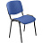 Стул офисный Easy Chair Изо синий (искусственная кожа, металл черный)