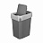 Контейнер для мусора напольный Econova Smart Bin 10 л пластик с крышкой серый (34.5x19.8x22.7 см) Фото 4