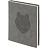 Ежедневник недатированный Attache Selection Animals искусственная кожа Soft Touch А5 160 листов серый