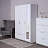 Шкаф комбинированный  ШС_Сириус 3 двери и 1 ящик белый Фото 0