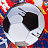 Пенал-косметичка односекционный Комус Класс 3D football синий Фото 1