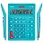 Калькулятор настольный CASIO GR-12С-LB (210х155 мм), 12 разрядов, двойное питание, ГОЛУБОЙ, GR-12C-LB-W-EP Фото 1