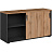 Шкаф-купе комбинированный K-Loft (дуб натуральный/графит, 1370х420х752 мм) Фото 0