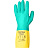 Перчатки КЩС латекс/неопрен Lakeland Neolasol ECR27F с хлопковым напыление синий/жёлтый (размер 10, ХL) Фото 4