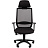Кресло для руководителя Easy Chair 672 TC с подголовником черное (ткань/сетка, пластик) Фото 0