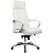 Кресло для руководителя RV Design Gaston белое (натуральная кожа, алюминий)