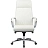 Кресло для руководителя RV Design Gaston белое (натуральная кожа, алюминий) Фото 0
