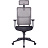 Кресло для руководителя Easy Chair 601 MC серое/чёрное (сетка, пластик) Фото 0