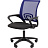 Кресло офисное Easy Chair 304LT N синее/черное (сетка/ткань, пластик)
