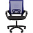 Кресло офисное Easy Chair 304LT N синее/черное (сетка/ткань, пластик) Фото 0