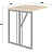 Стол приставной К-Loft Director 241B002 (дуб натуральный, 700х600х752 мм) Фото 2