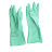 Перчатки латексные HQ Profiline многоразовые зеленые р.L (КФС) Фото 10