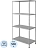 Стеллаж металлический Cobalt Shelf MS KD серый 4 полки 1000х500х1750 мм Стеллаж металлический Cobalt Shelf MS KD серый 4 полки 1000х500х1750 мм