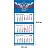 Календарь настенный 3-х блочный 2026 Госсимволика 30.5x67.5 см
