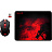 Мышь компьютерная Redragon беспроводн.+коврик (игр.набор) M601WL-BA (78227)