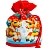 Новогодний сладкий подарок Зимнее веселье Мешок 1000 грамм, K038 Новогодний сладкий подарок Зимнее веселье Мешок 1000 грамм, K038