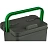 Ведро с крышкой Росмоп 5 л пластик серое/зелёная ручка (с мерной шкалой, ударопрочное) Фото 4