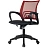 Кресло БР Комус Мебель EChair-396 сетка/ткань,красный/черный,пластик Фото 5