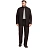 Костюм жаростойкий летний чёрный (размер 48-50, рост 170-176)