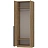 Шкаф для одежды Tower 12ШО.101.1 800х548х2361 teakwood,HOME Фото 0