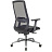 Кресло для руководителя Бюрократ MC-915 чёрное (сетка/ткань, аллюминий) Фото 3