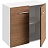 Шкаф Linkor низкий орех линк/бел 147H201 Фото 0