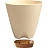 Горшок д/цветов WOOD D200мм 4л сливочный/бук IG610110001 Фото 1