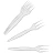 Вилка одноразовая мини прозрачная PS 85мм 50шт/уп Фото 0 Вилка одноразовая мини прозрачная PS 85мм 50шт/уп Фото 0