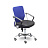 Кресло офисное Easy Chair 203 PTW синее/черное (сетка/ткань, металл)