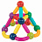 Магнитный конструктор MAGNETIC STICKS, 72 магнитные детали, BRAUBERG KIDS, 665722 Фото 1