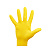 Перчатки резиновые хозяйственные OfficeClean Стандарт, прочные, разм. L, желтые, пакет с европодвесом Фото 2