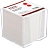 Блок для записей 90x90x90 мм в боксе белый Attache Economy (плотность 65 г/кв.м) Фото 1