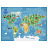 Клеенка для уроков труда Мульти-Пульти "Карта мира", 50*70см, ПВХ Клеенка для уроков труда Мульти-Пульти "Карта мира", 50*70см, ПВХ